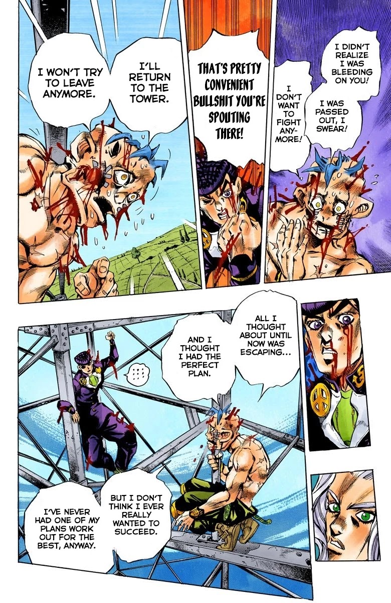 JoJo's Bizarre Adventure Part 4 - Diamond is Unbreakable (Official Colored) Chapter 138 page 15 - Chapter 138: Who Wants to Live on a Transmission Tower? Part 6