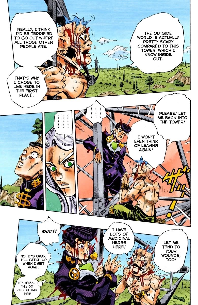 JoJo's Bizarre Adventure Part 4 - Diamond is Unbreakable (Official Colored) Chapter 138 page 16 - Chapter 138: Who Wants to Live on a Transmission Tower? Part 6