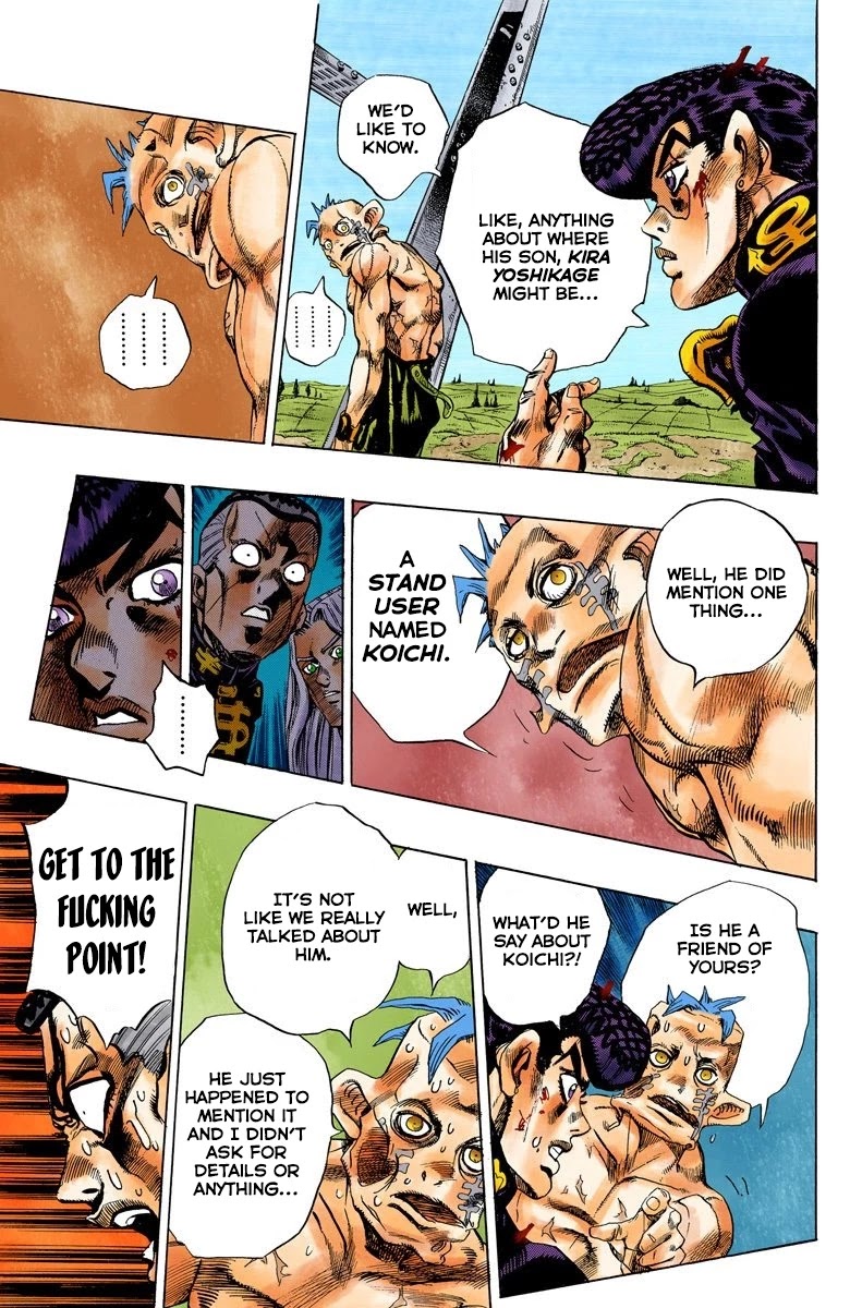 JoJo's Bizarre Adventure Part 4 - Diamond is Unbreakable (Official Colored) Chapter 138 page 18 - Chapter 138: Who Wants to Live on a Transmission Tower? Part 6