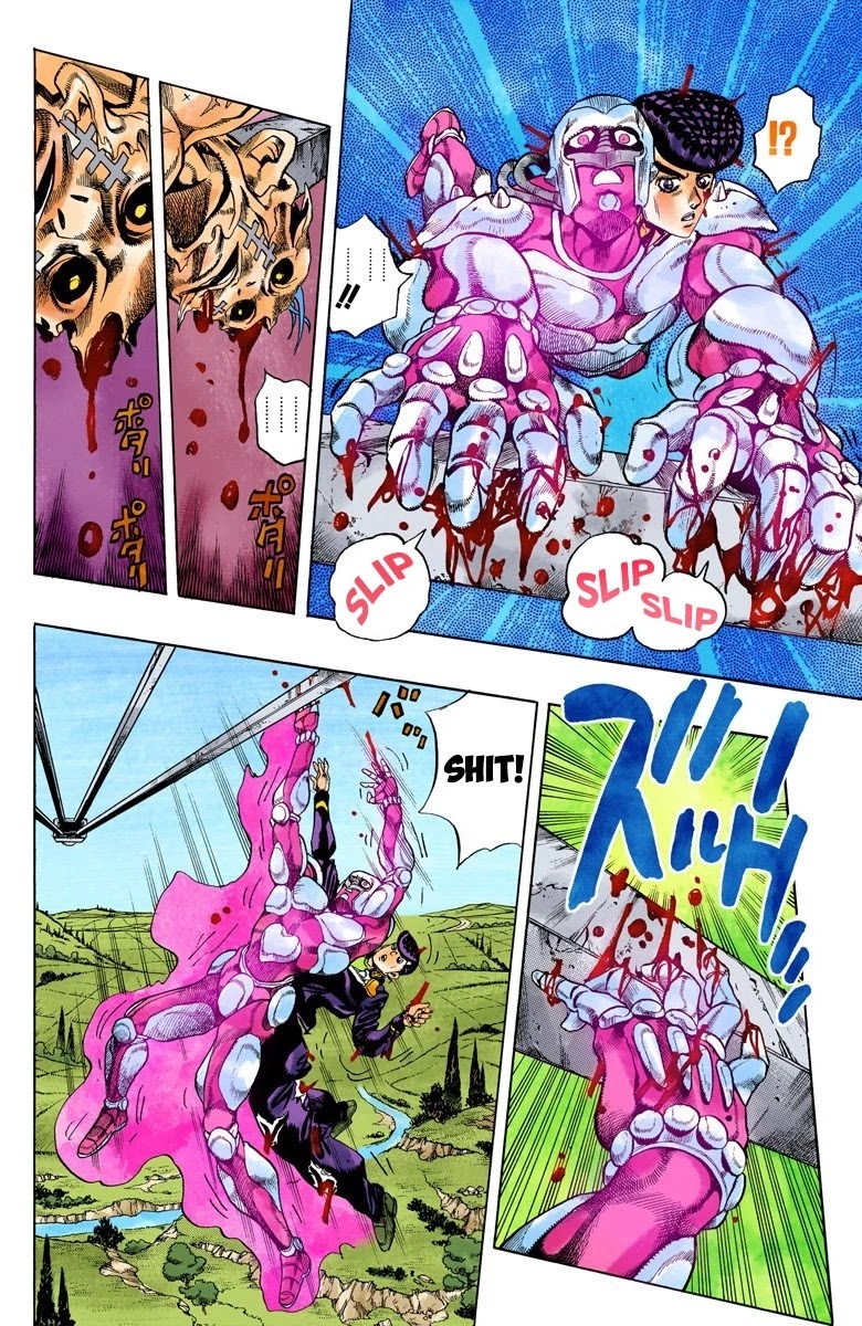 JoJo's Bizarre Adventure Part 4 - Diamond is Unbreakable (Official Colored) Chapter 138 page 5 - Chapter 138: Who Wants to Live on a Transmission Tower? Part 6