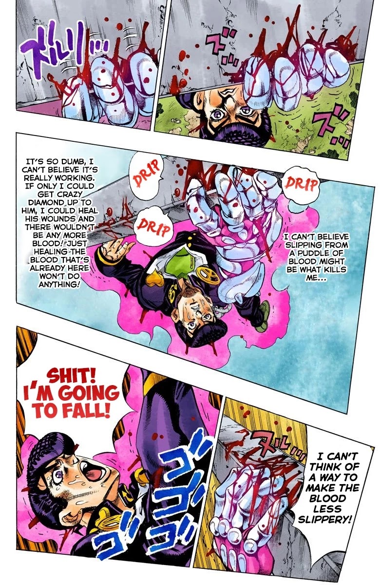 JoJo's Bizarre Adventure Part 4 - Diamond is Unbreakable (Official Colored) Chapter 138 page 7 - Chapter 138: Who Wants to Live on a Transmission Tower? Part 6
