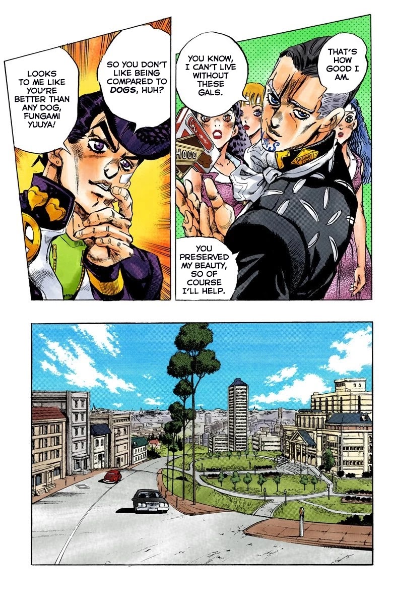 JoJo's Bizarre Adventure Part 4 - Diamond is Unbreakable (Official Colored) Chapter 139 page 12 - Chapter 139: Enigma Boy Part 1