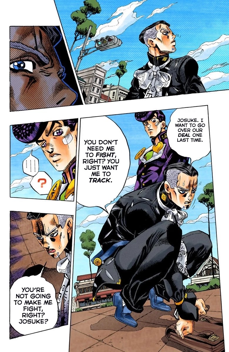 JoJo's Bizarre Adventure Part 4 - Diamond is Unbreakable (Official Colored) Chapter 139 page 15 - Chapter 139: Enigma Boy Part 1