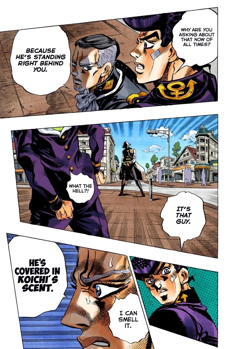 JoJo's Bizarre Adventure Part 4 - Diamond is Unbreakable (Official Colored) Chapter 139 page 16 - Chapter 139: Enigma Boy Part 1