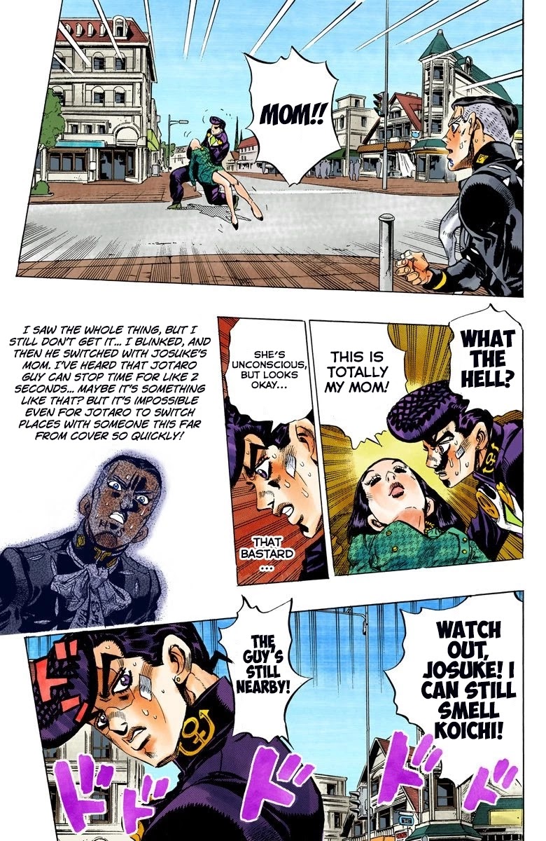 JoJo's Bizarre Adventure Part 4 - Diamond is Unbreakable (Official Colored) Chapter 139 page 22 - Chapter 139: Enigma Boy Part 1