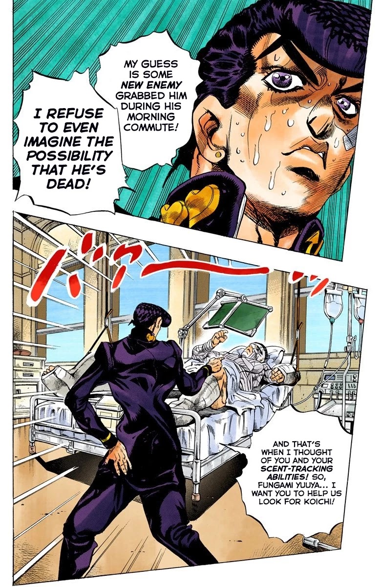 JoJo's Bizarre Adventure Part 4 - Diamond is Unbreakable (Official Colored) Chapter 139 page 3 - Chapter 139: Enigma Boy Part 1