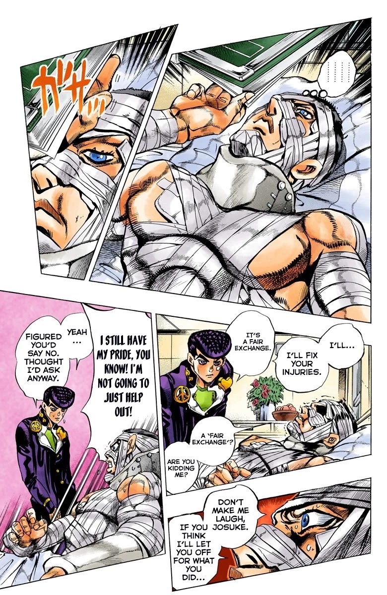 JoJo's Bizarre Adventure Part 4 - Diamond is Unbreakable (Official Colored) Chapter 139 page 4 - Chapter 139: Enigma Boy Part 1