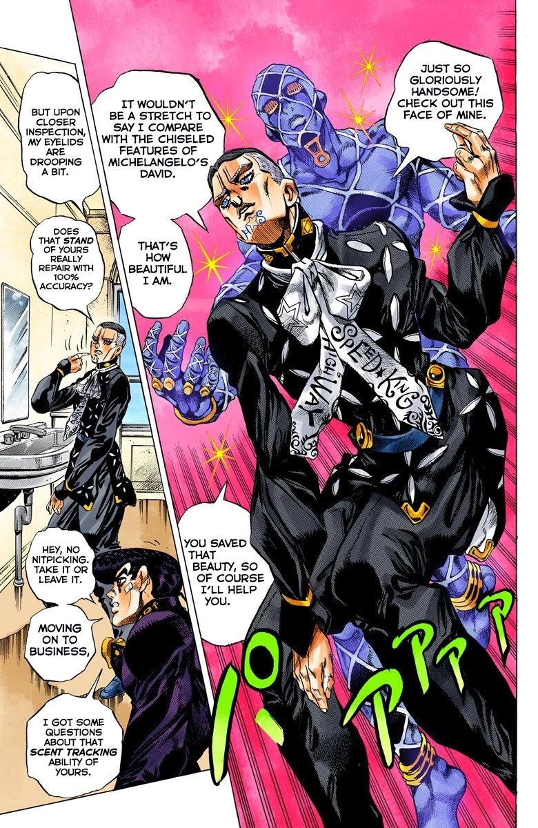 JoJo's Bizarre Adventure Part 4 - Diamond is Unbreakable (Official Colored) Chapter 139 page 8 - Chapter 139: Enigma Boy Part 1