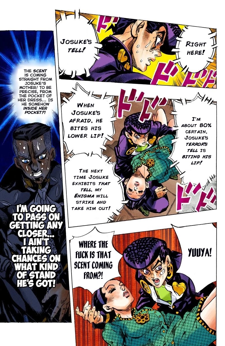 JoJo's Bizarre Adventure Part 4 - Diamond is Unbreakable (Official Colored) Chapter 140 page 19 - Chapter 140: Enigma Boy Part 2