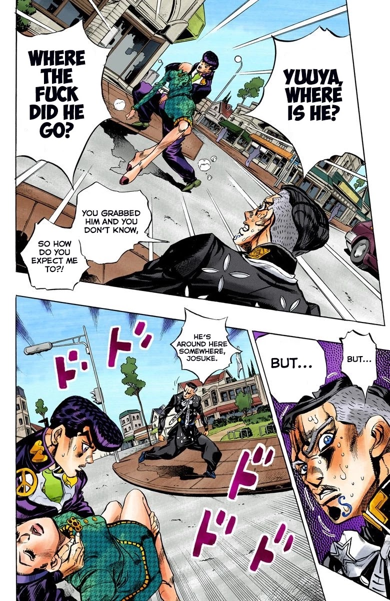 JoJo's Bizarre Adventure Part 4 - Diamond is Unbreakable (Official Colored) Chapter 140 page 3 - Chapter 140: Enigma Boy Part 2