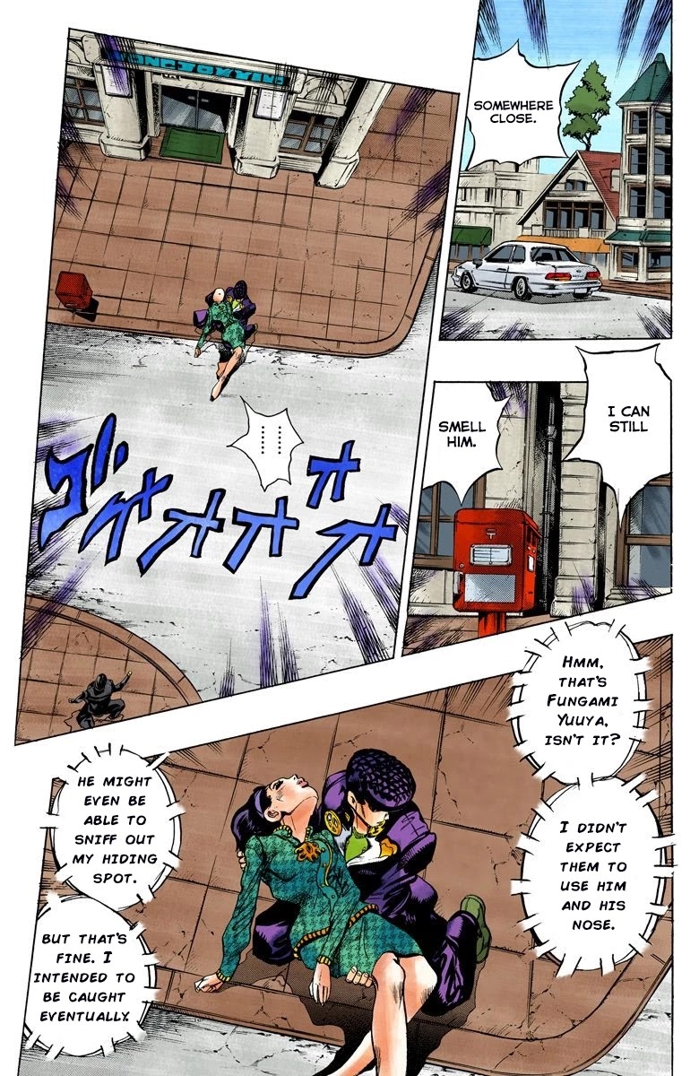JoJo's Bizarre Adventure Part 4 - Diamond is Unbreakable (Official Colored) Chapter 140 page 4 - Chapter 140: Enigma Boy Part 2