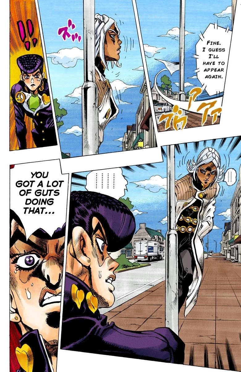 JoJo's Bizarre Adventure Part 4 - Diamond is Unbreakable (Official Colored) Chapter 141 page 13 - Chapter 141: Enigma Boy Part 3