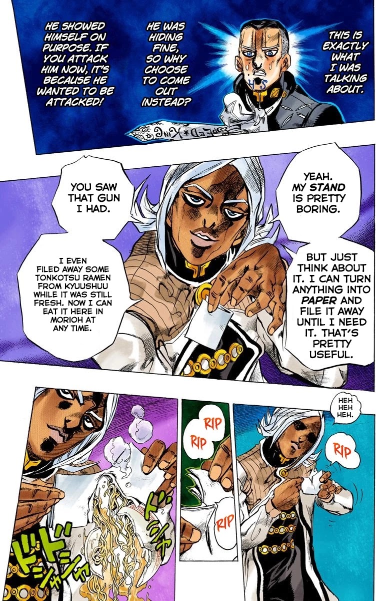 JoJo's Bizarre Adventure Part 4 - Diamond is Unbreakable (Official Colored) Chapter 141 page 14 - Chapter 141: Enigma Boy Part 3
