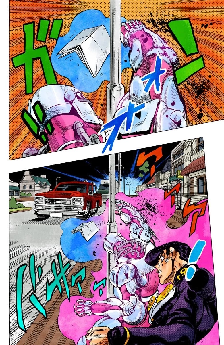 JoJo's Bizarre Adventure Part 4 - Diamond is Unbreakable (Official Colored) Chapter 141 page 17 - Chapter 141: Enigma Boy Part 3