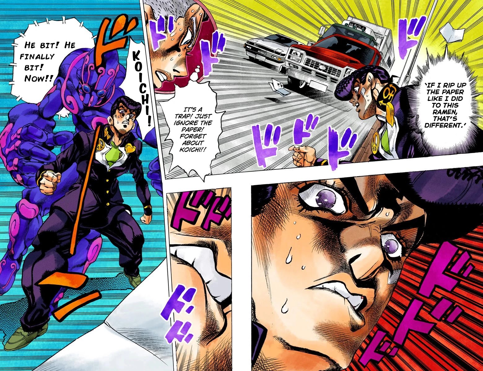 JoJo's Bizarre Adventure Part 4 - Diamond is Unbreakable (Official Colored) Chapter 141 page 19 - Chapter 141: Enigma Boy Part 3