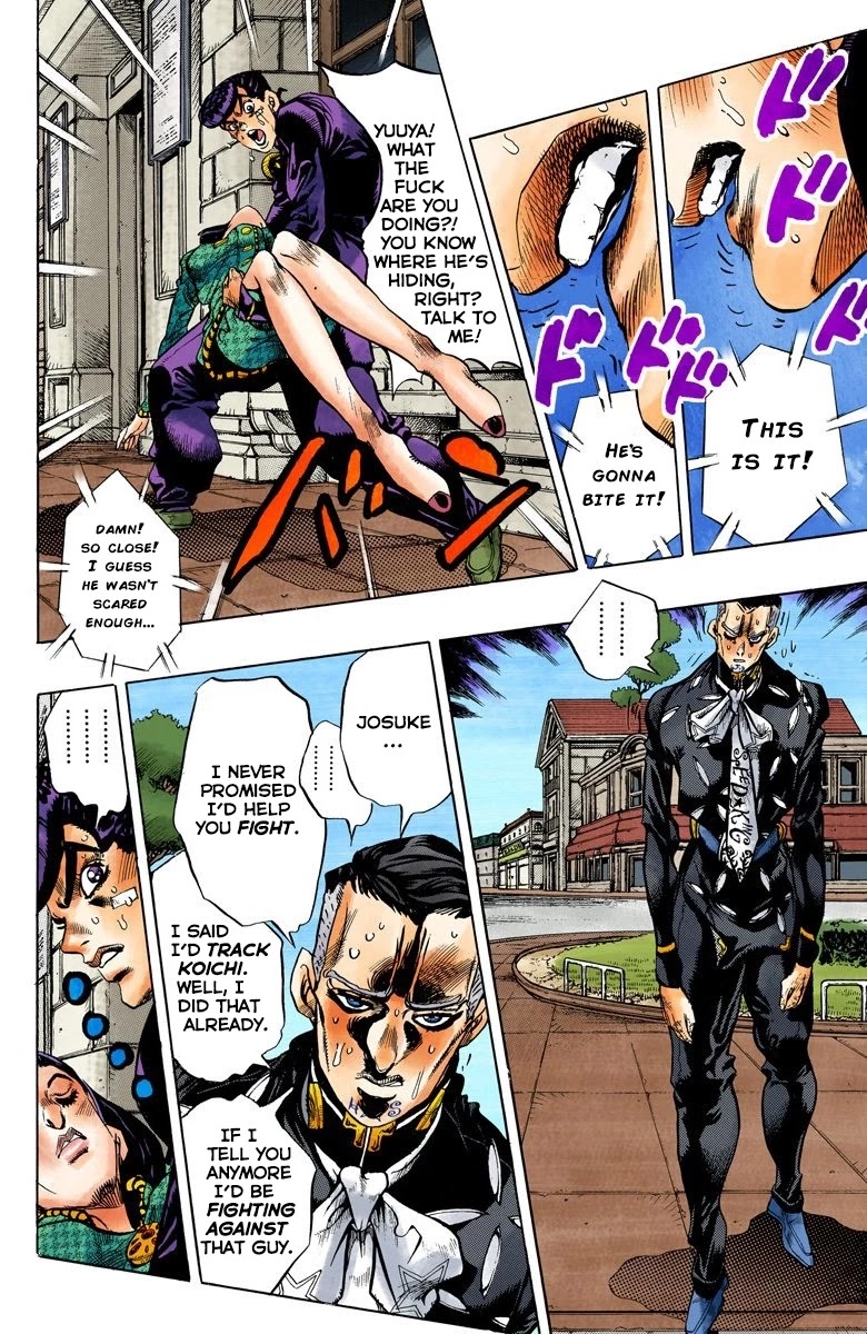 JoJo's Bizarre Adventure Part 4 - Diamond is Unbreakable (Official Colored) Chapter 141 page 5 - Chapter 141: Enigma Boy Part 3