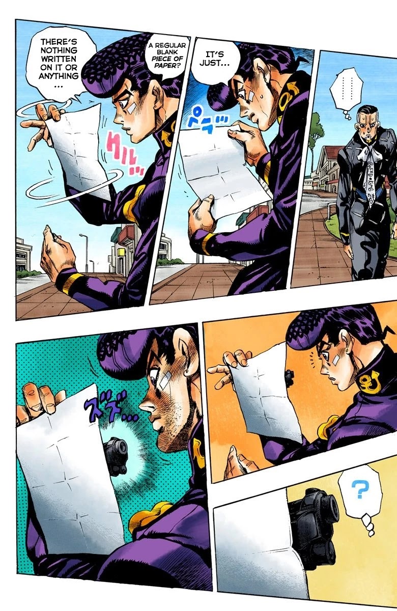 JoJo's Bizarre Adventure Part 4 - Diamond is Unbreakable (Official Colored) Chapter 141 page 9 - Chapter 141: Enigma Boy Part 3
