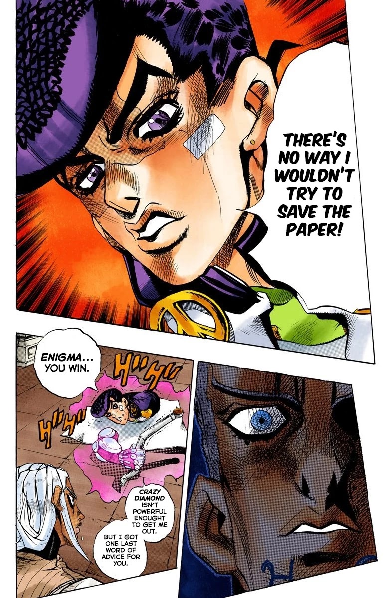 JoJo's Bizarre Adventure Part 4 - Diamond is Unbreakable (Official Colored) Chapter 142 page 10 - Chapter 142: Enigma Boy Part 4