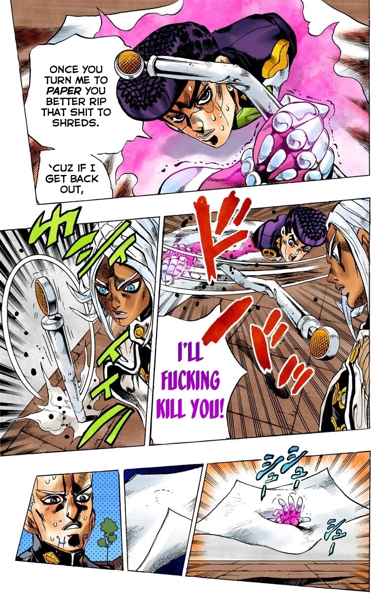 JoJo's Bizarre Adventure Part 4 - Diamond is Unbreakable (Official Colored) Chapter 142 page 11 - Chapter 142: Enigma Boy Part 4