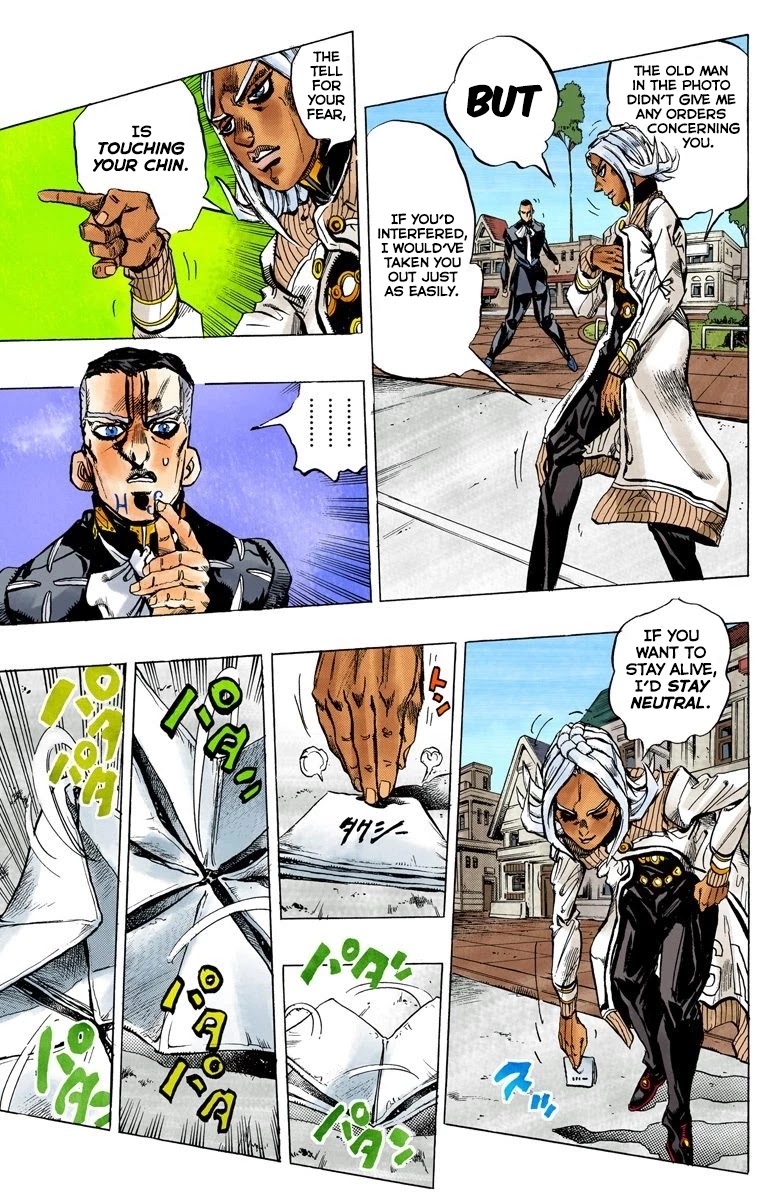 JoJo's Bizarre Adventure Part 4 - Diamond is Unbreakable (Official Colored) Chapter 142 page 13 - Chapter 142: Enigma Boy Part 4