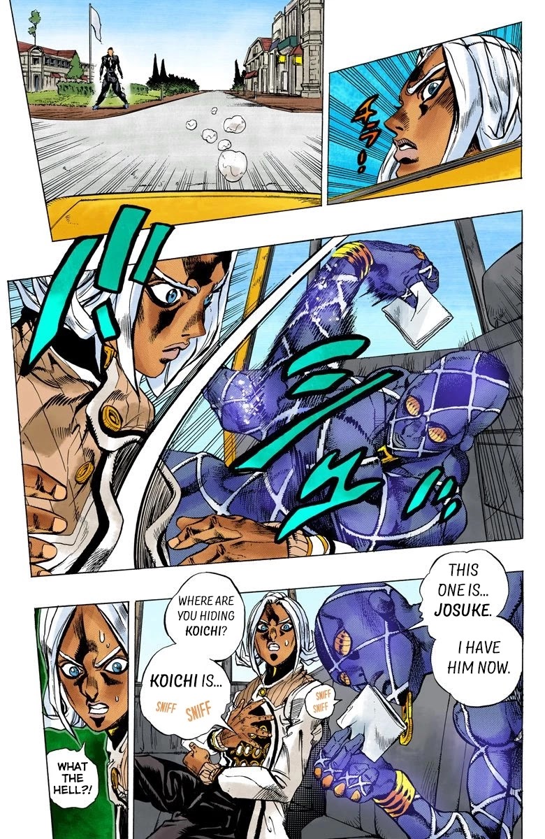 JoJo's Bizarre Adventure Part 4 - Diamond is Unbreakable (Official Colored) Chapter 142 page 17 - Chapter 142: Enigma Boy Part 4