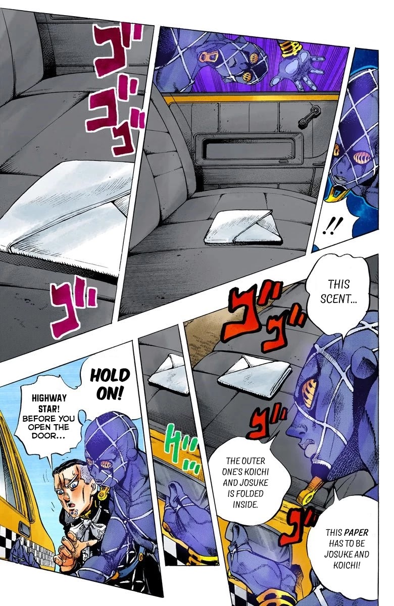 JoJo's Bizarre Adventure Part 4 - Diamond is Unbreakable (Official Colored) Chapter 143 page 11 - Chapter 143: Enigma Boy Part 5