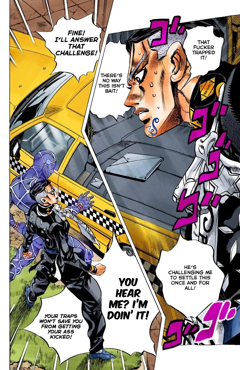 JoJo's Bizarre Adventure Part 4 - Diamond is Unbreakable (Official Colored) Chapter 143 page 12 - Chapter 143: Enigma Boy Part 5