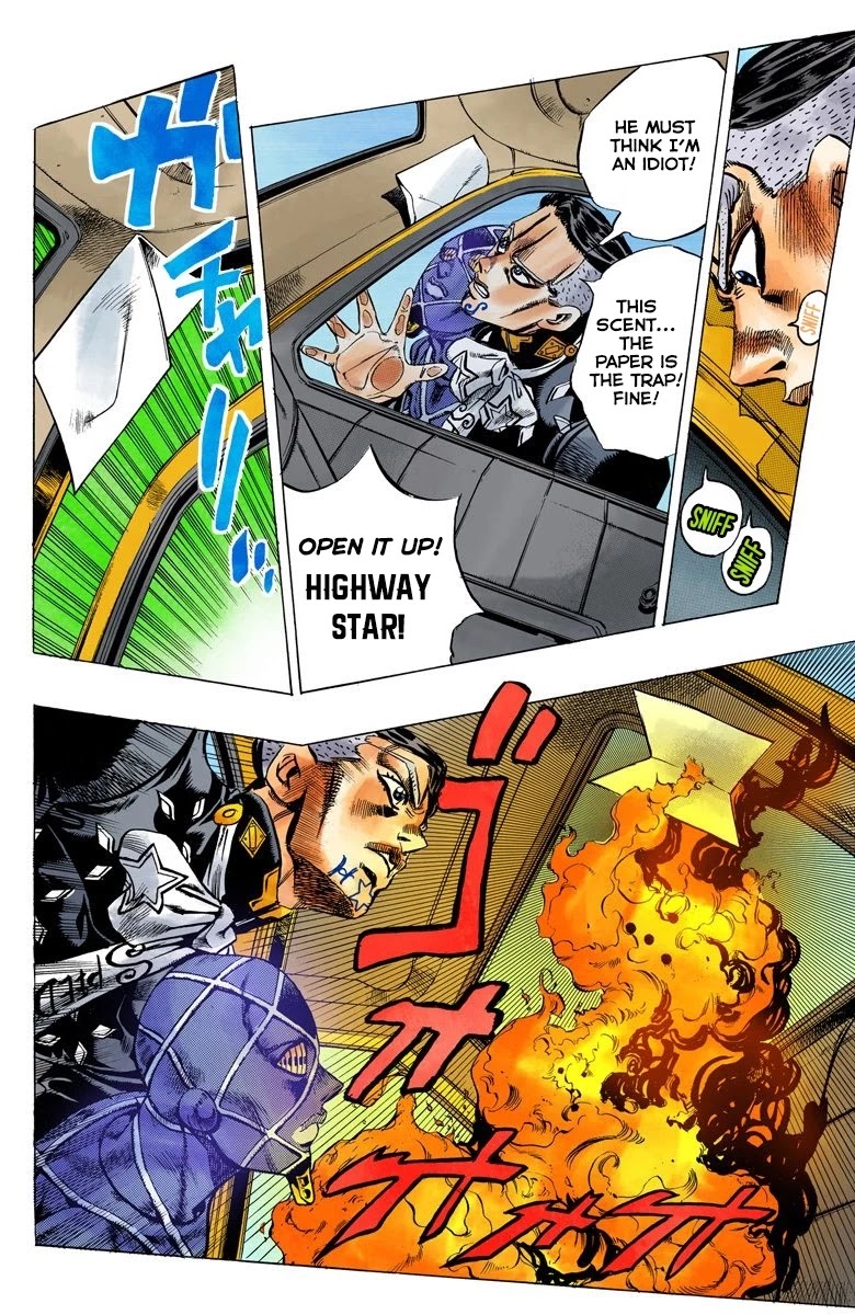 JoJo's Bizarre Adventure Part 4 - Diamond is Unbreakable (Official Colored) Chapter 143 page 14 - Chapter 143: Enigma Boy Part 5