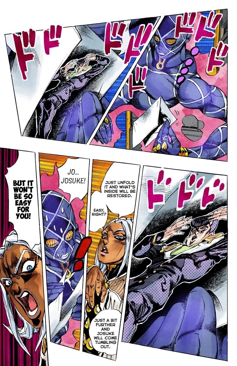 JoJo's Bizarre Adventure Part 4 - Diamond is Unbreakable (Official Colored) Chapter 143 page 5 - Chapter 143: Enigma Boy Part 5