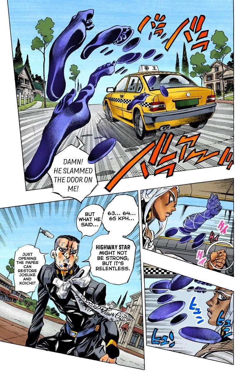 JoJo's Bizarre Adventure Part 4 - Diamond is Unbreakable (Official Colored) Chapter 143 page 7 - Chapter 143: Enigma Boy Part 5
