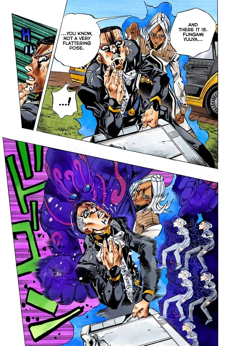 JoJo's Bizarre Adventure Part 4 - Diamond is Unbreakable (Official Colored) Chapter 144 page 10 - Chapter 144: Enigma Boy Part 6