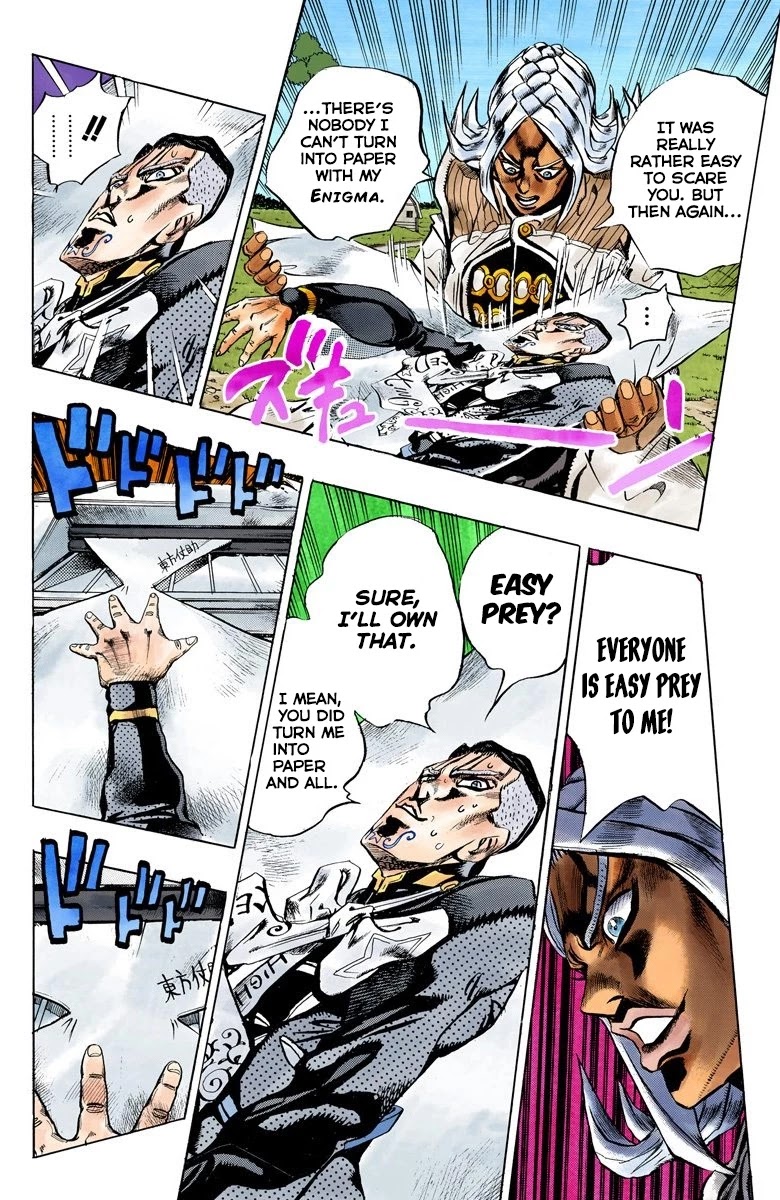 JoJo's Bizarre Adventure Part 4 - Diamond is Unbreakable (Official Colored) Chapter 144 page 11 - Chapter 144: Enigma Boy Part 6