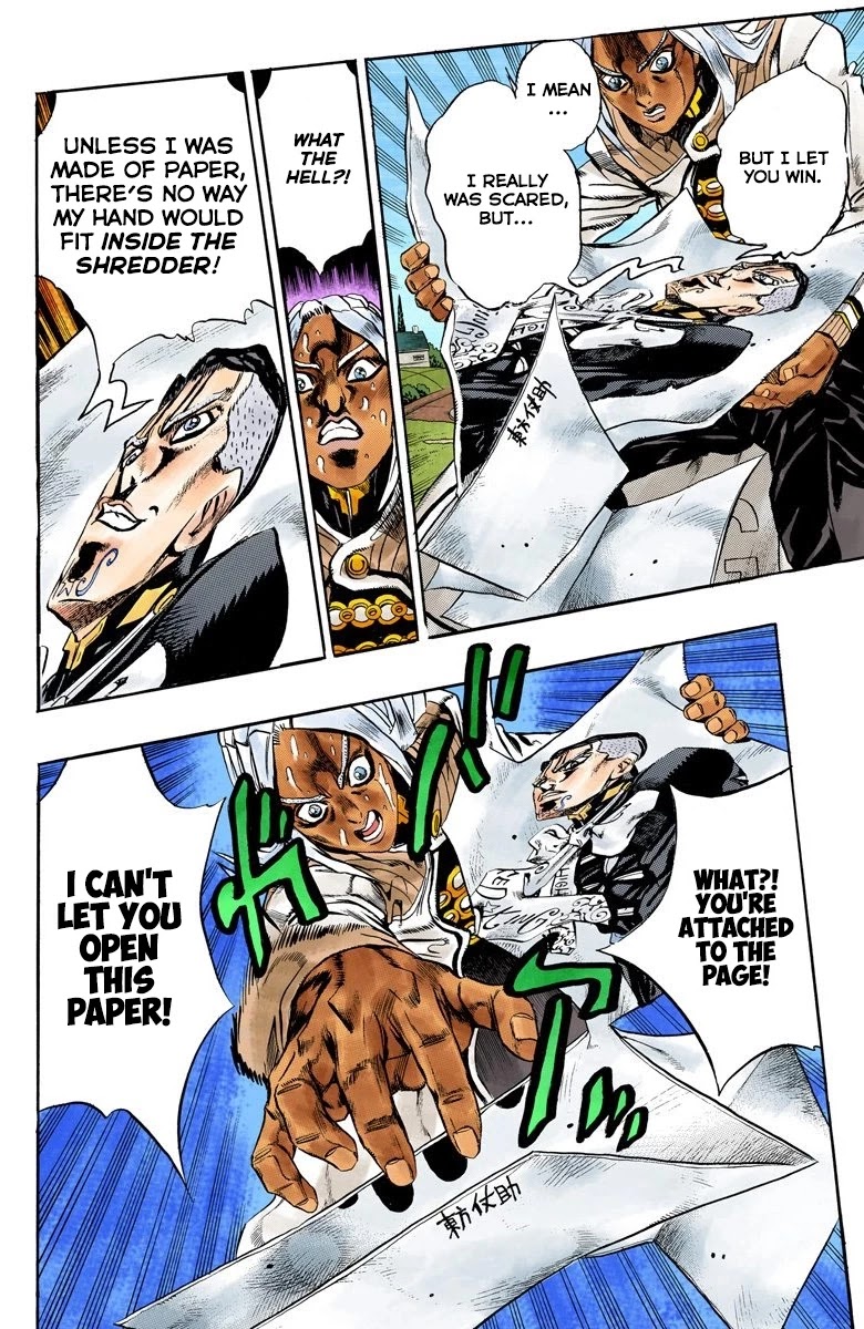 JoJo's Bizarre Adventure Part 4 - Diamond is Unbreakable (Official Colored) Chapter 144 page 13 - Chapter 144: Enigma Boy Part 6