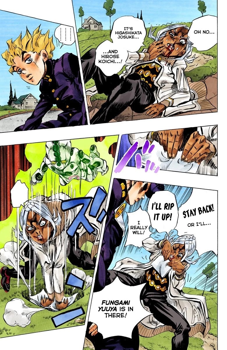 JoJo's Bizarre Adventure Part 4 - Diamond is Unbreakable (Official Colored) Chapter 144 page 16 - Chapter 144: Enigma Boy Part 6
