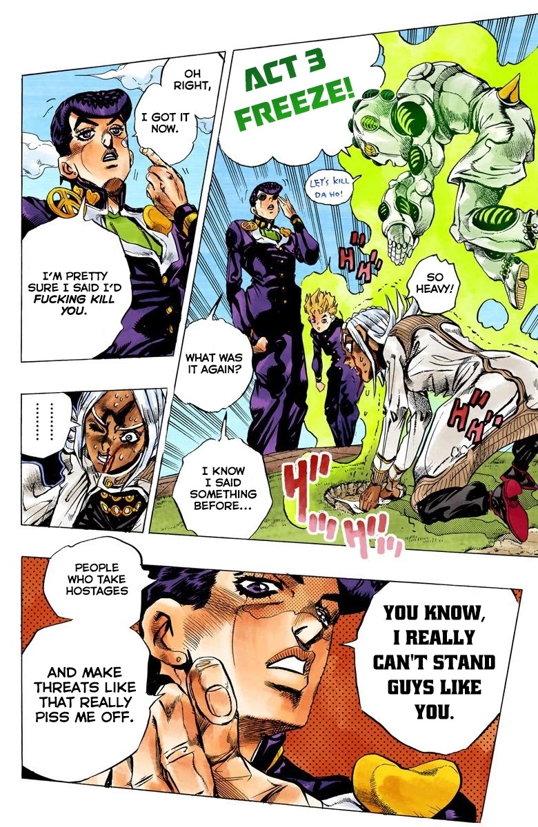 JoJo's Bizarre Adventure Part 4 - Diamond is Unbreakable (Official Colored) Chapter 144 page 17 - Chapter 144: Enigma Boy Part 6