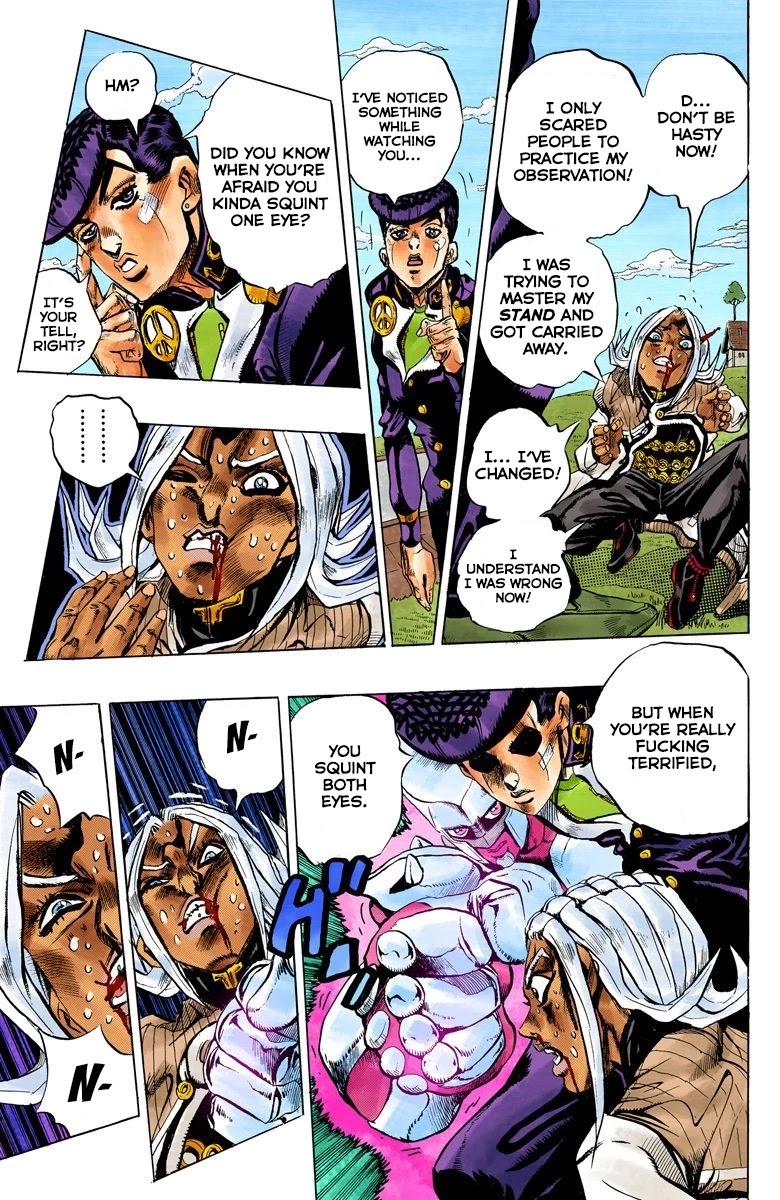 JoJo's Bizarre Adventure Part 4 - Diamond is Unbreakable (Official Colored) Chapter 144 page 18 - Chapter 144: Enigma Boy Part 6