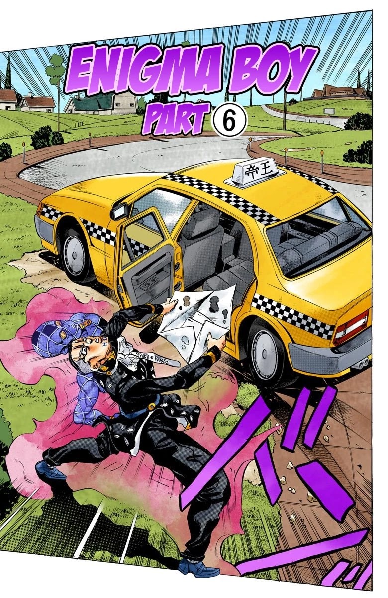 JoJo's Bizarre Adventure Part 4 - Diamond is Unbreakable (Official Colored) Chapter 144 page 2 - Chapter 144: Enigma Boy Part 6
