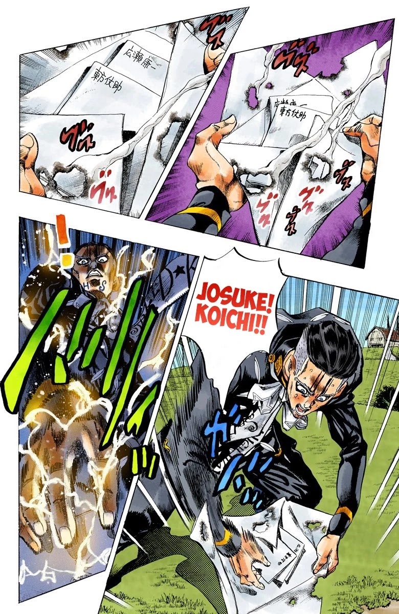 JoJo's Bizarre Adventure Part 4 - Diamond is Unbreakable (Official Colored) Chapter 144 page 3 - Chapter 144: Enigma Boy Part 6