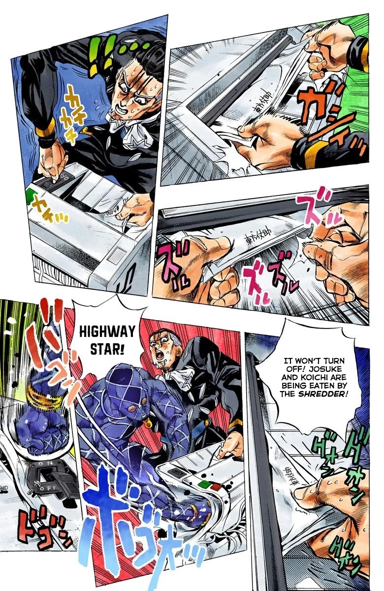 JoJo's Bizarre Adventure Part 4 - Diamond is Unbreakable (Official Colored) Chapter 144 page 8 - Chapter 144: Enigma Boy Part 6