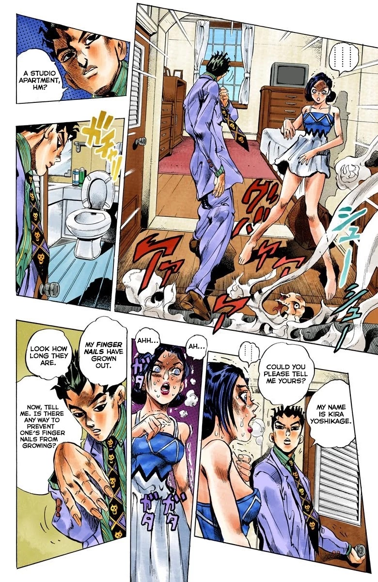JoJo's Bizarre Adventure Part 4 - Diamond is Unbreakable (Official Colored) Chapter 145 page 12 - Chapter 145: That's Not My Dad! Part 1