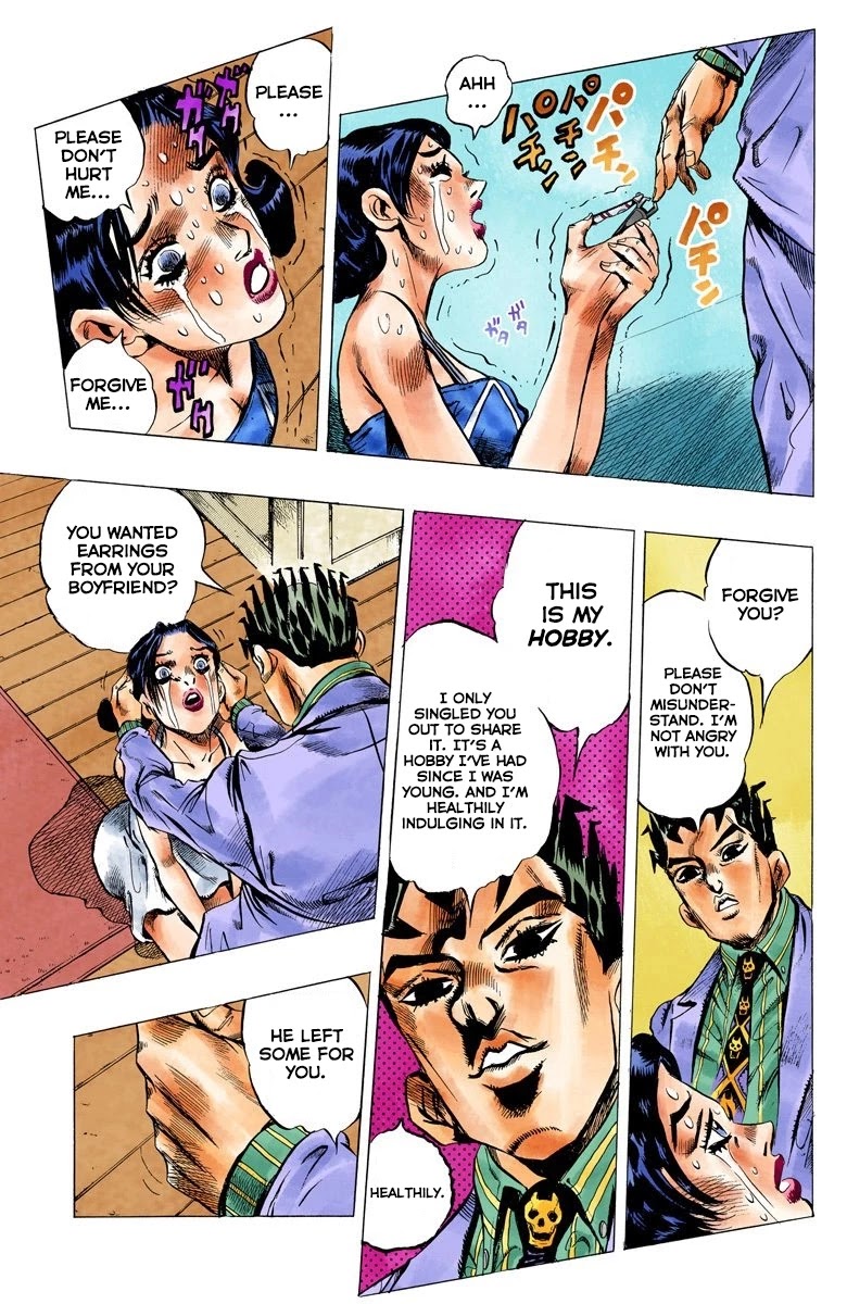JoJo's Bizarre Adventure Part 4 - Diamond is Unbreakable (Official Colored) Chapter 145 page 15 - Chapter 145: That's Not My Dad! Part 1