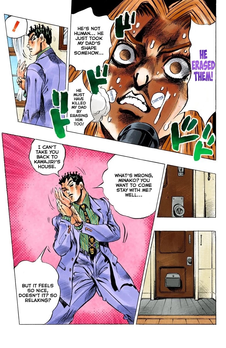 JoJo's Bizarre Adventure Part 4 - Diamond is Unbreakable (Official Colored) Chapter 145 page 19 - Chapter 145: That's Not My Dad! Part 1