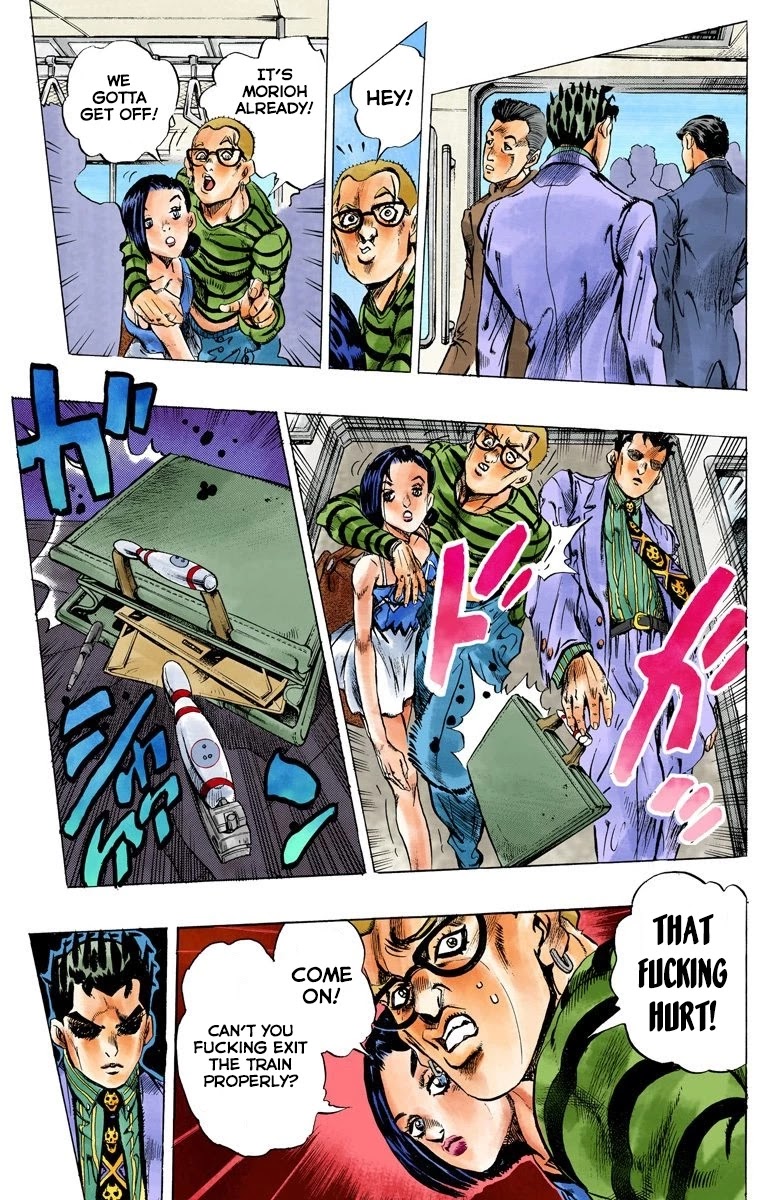 JoJo's Bizarre Adventure Part 4 - Diamond is Unbreakable (Official Colored) Chapter 145 page 8 - Chapter 145: That's Not My Dad! Part 1