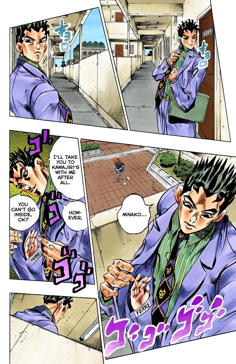 JoJo's Bizarre Adventure Part 4 - Diamond is Unbreakable (Official Colored) Chapter 146 page 3 - Chapter 146: That's Not My Dad! Part 2