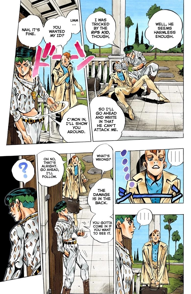 JoJo's Bizarre Adventure Part 4 - Diamond is Unbreakable (Official Colored) Chapter 147 page 12 - Chapter 147: Cheap Trick Part 1