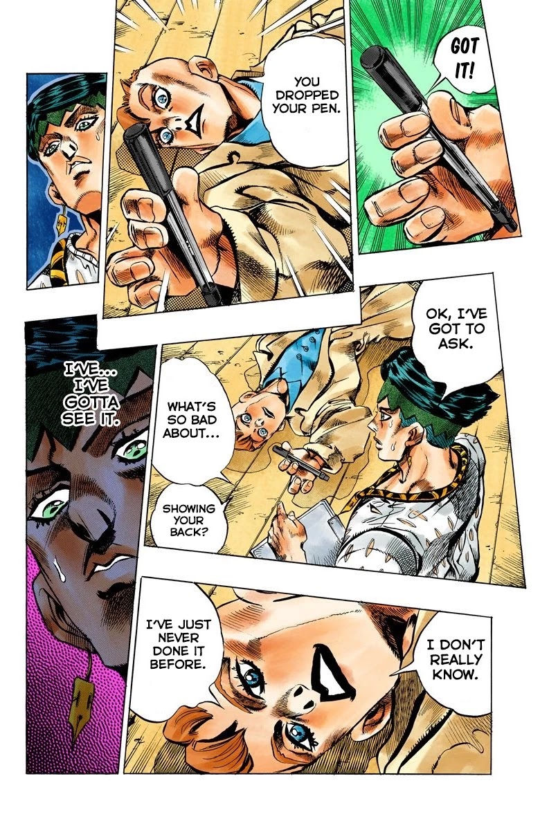 JoJo's Bizarre Adventure Part 4 - Diamond is Unbreakable (Official Colored) Chapter 147 page 19 - Chapter 147: Cheap Trick Part 1