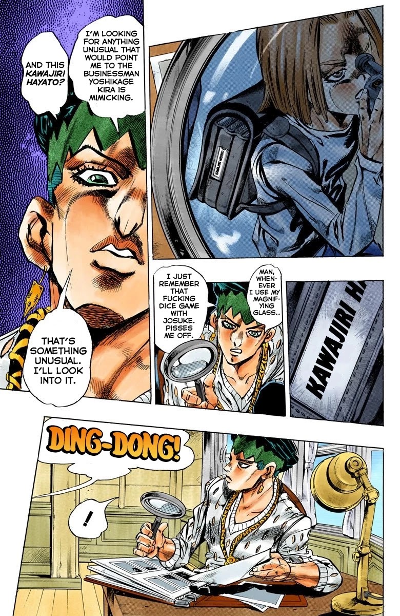 JoJo's Bizarre Adventure Part 4 - Diamond is Unbreakable (Official Colored) Chapter 147 page 7 - Chapter 147: Cheap Trick Part 1