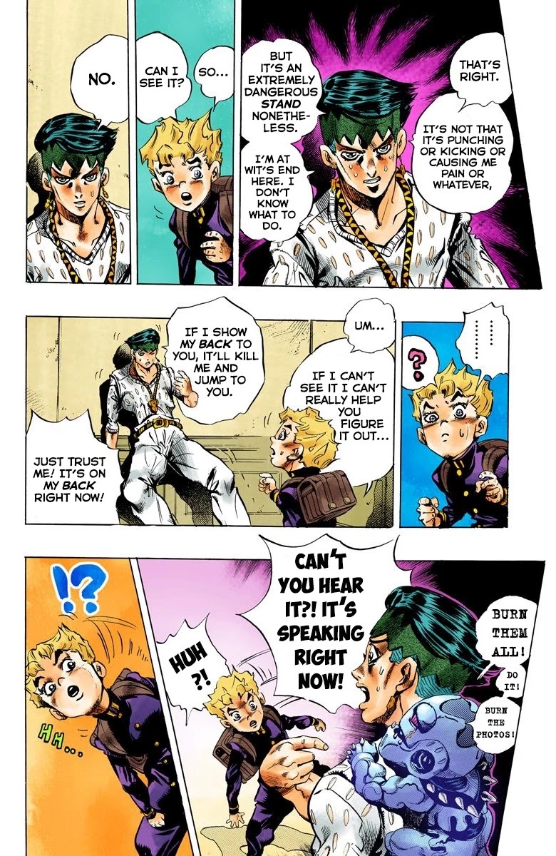 JoJo's Bizarre Adventure Part 4 - Diamond is Unbreakable (Official Colored) Chapter 149 page 13 - Chapter 149: Cheap Trick Part 3