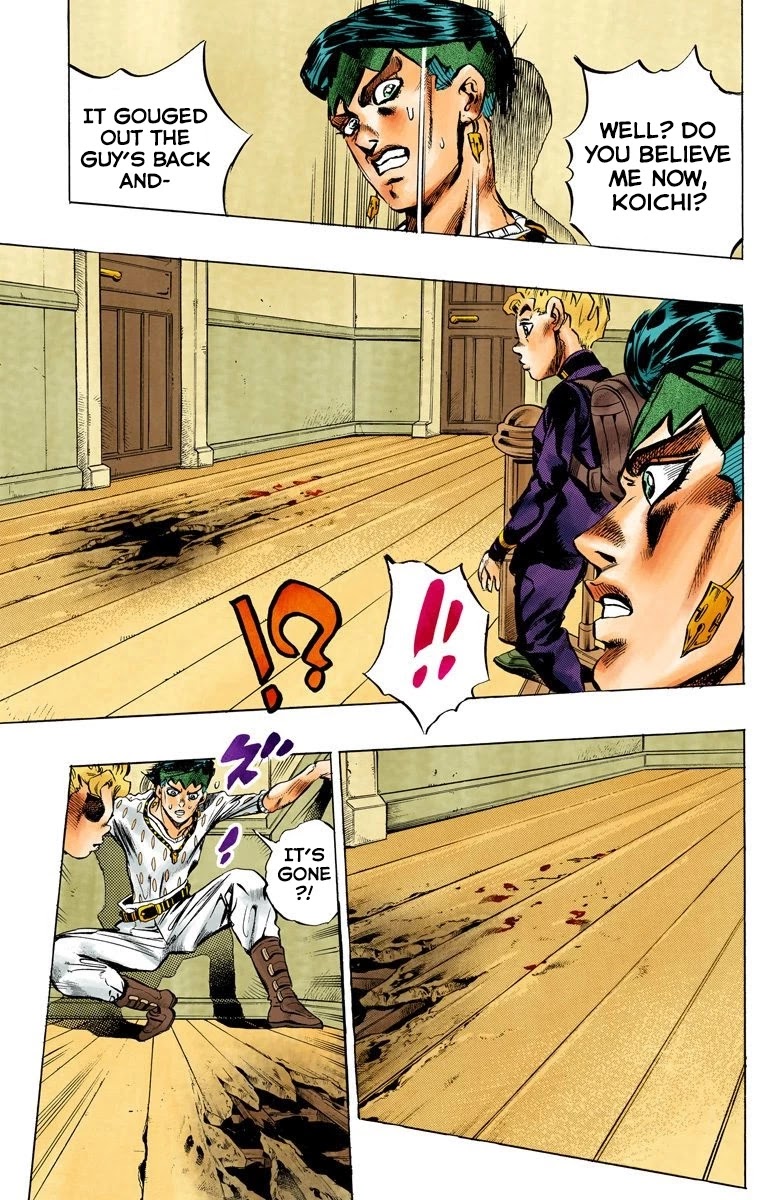 JoJo's Bizarre Adventure Part 4 - Diamond is Unbreakable (Official Colored) Chapter 149 page 16 - Chapter 149: Cheap Trick Part 3