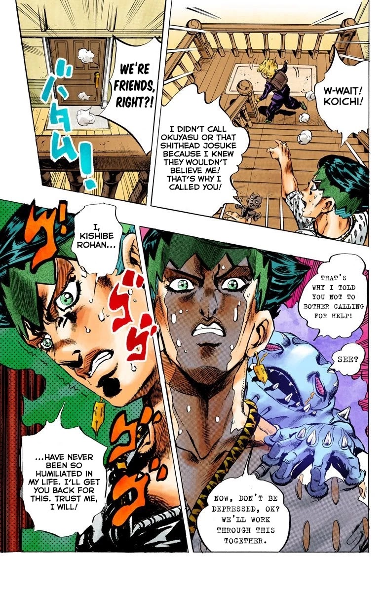 JoJo's Bizarre Adventure Part 4 - Diamond is Unbreakable (Official Colored) Chapter 149 page 20 - Chapter 149: Cheap Trick Part 3